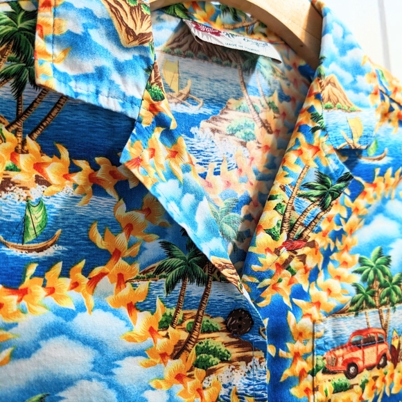 Hilo Hattie Hawaii Original Vtg Cotton Tropical Beach Vacation Shirt, S. HP! - Picture 5 of 15